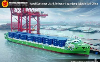 Kapal Kontainer Listrik Terbesar Sepanjang Sejarah Dari China